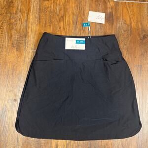Lady Hagen pull on skort XS black 17" tummy control skort GOLF skort stretch
